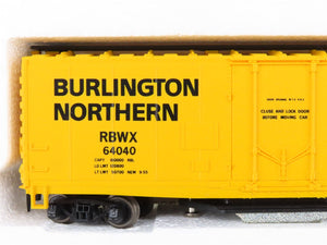 HO Roco RBMX Burlington Northern Reefer Track Cleaning Car #64040 w/Extra Pad