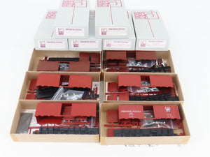 LOT of 6 HO Scale C&BT Undecorated & PRR Pennsylvania 40' Boxcar Kits