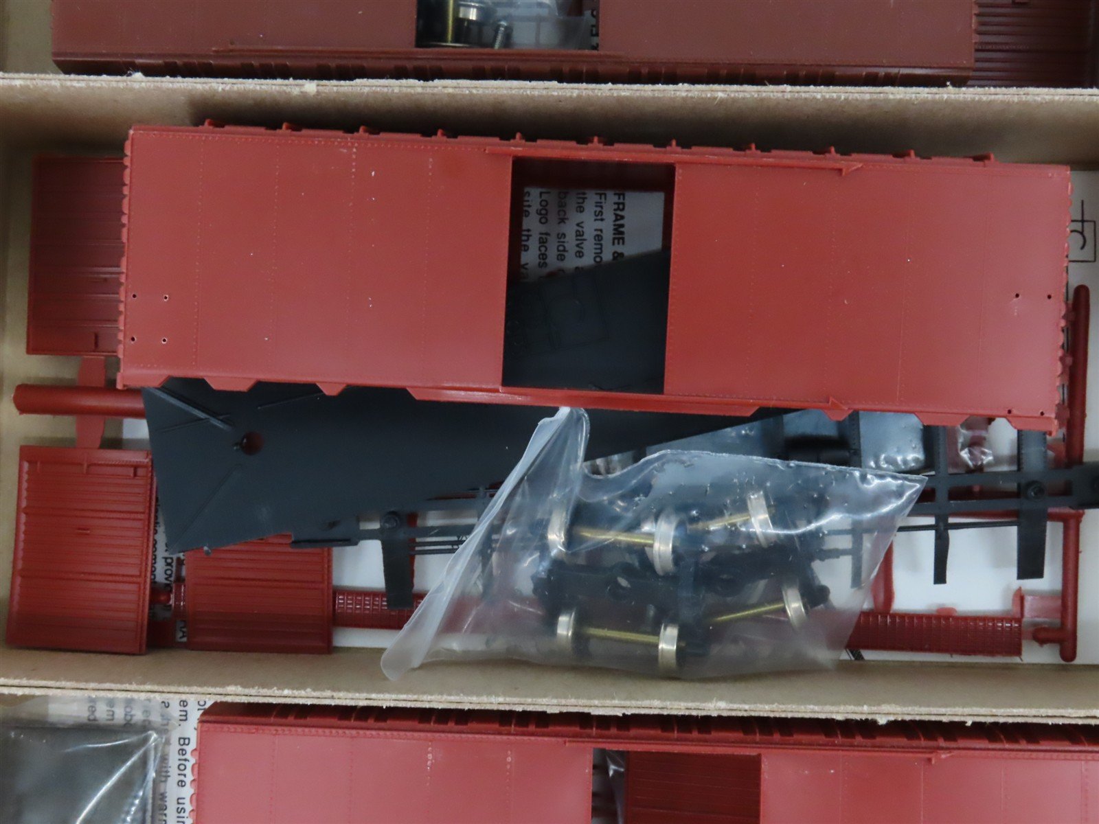 LOT of 6 HO Scale C&BT Undecorated & PRR Pennsylvania 40' Boxcar Kits