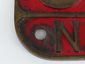 Canadian National 4-8-4 Confederation Steam Engine Brass Number Board Plate 6116