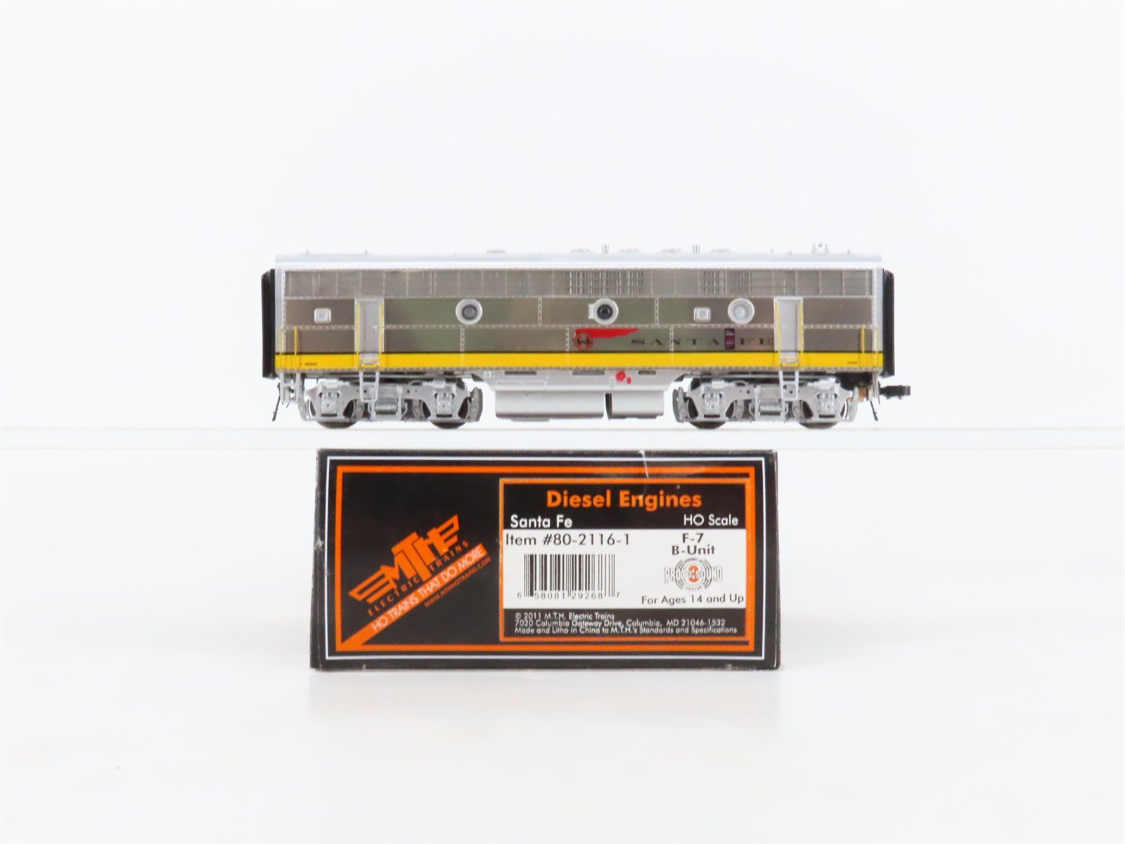 HO Scale MTH 80-2116-1 ATSF Santa Fe F7B Diesel Locomotive #345B DCC ONLY