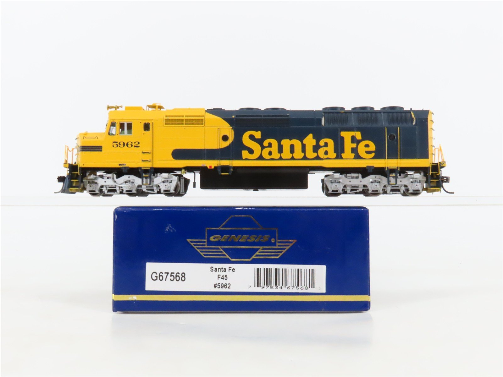 HO Scale Athearn Genesis G67568 ATSF Santa Fe F45 Diesel Loco #5962 wDCC & Sound