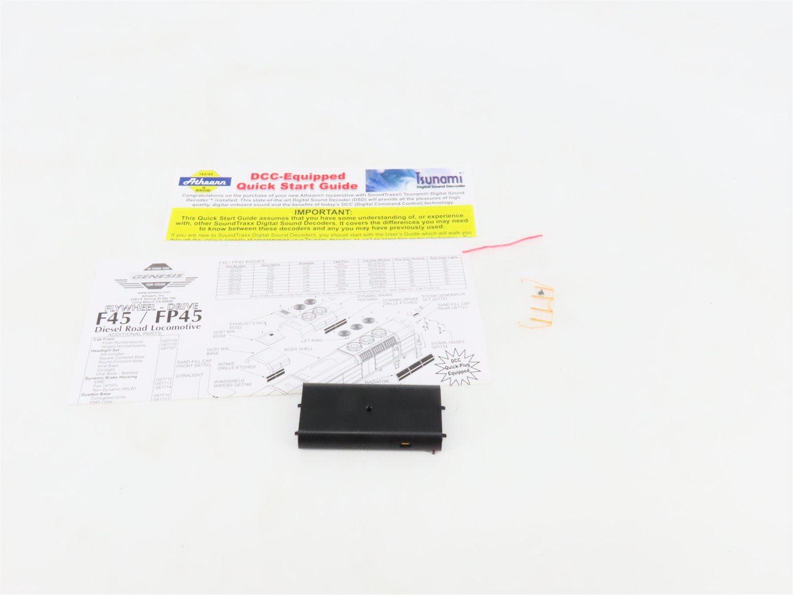 HO Scale Athearn Genesis G67660 ATSF Santa Fe F45 Diesel #5970 w/DCC & Sound
