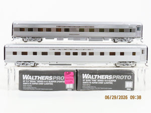 LOT of 2 HO Scale Walthers Proto ATSF Santa Fe Sleeper Passenger Cars