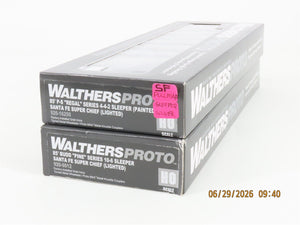 LOT of 2 HO Scale Walthers Proto ATSF Santa Fe Sleeper Passenger Cars