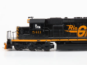 HO Scale DRGW Rio Grande SD40T-2 Diesel Locomotive #5411