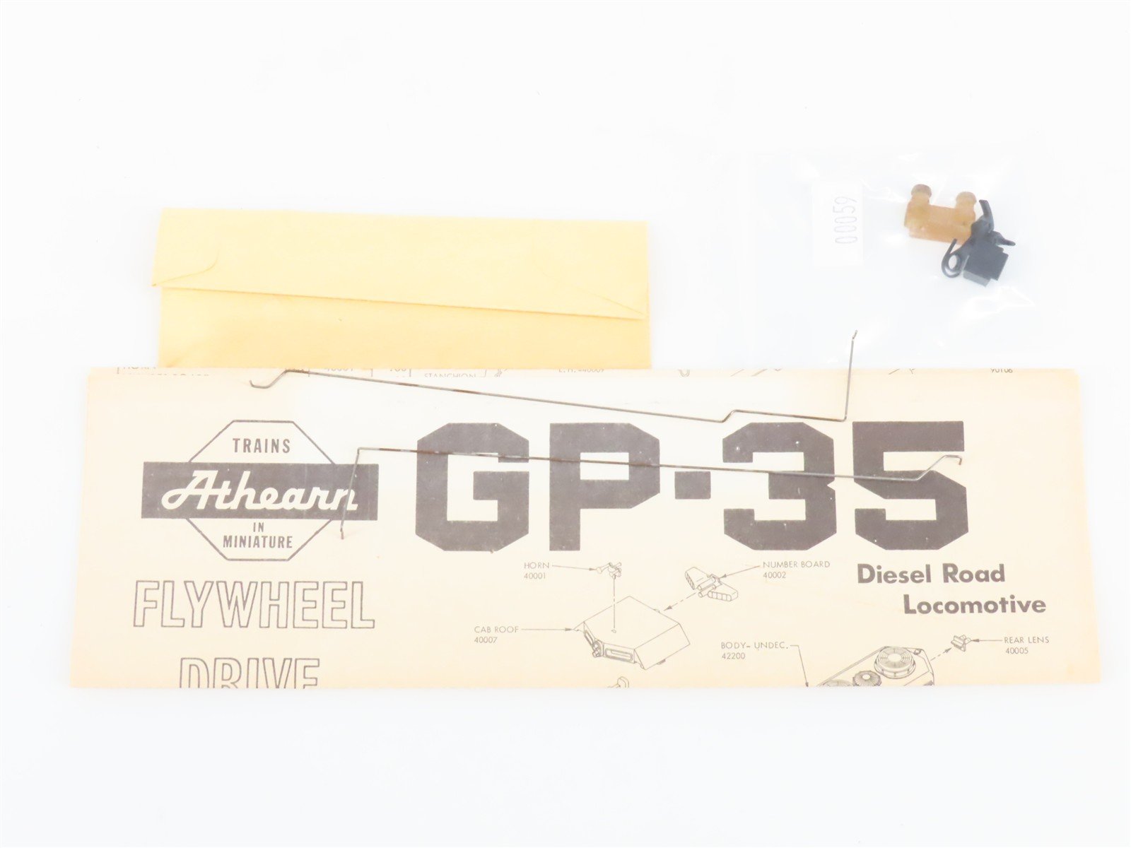 HO Scale Athearn 4700 Undecorated GP35 Diesel Locomotive