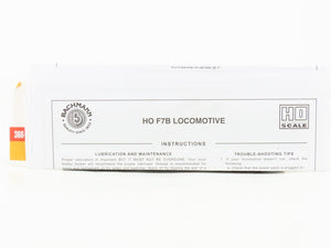 HO Scale Bachmann 63807 DRGW Rio Grande F7B Diesel Locomotive