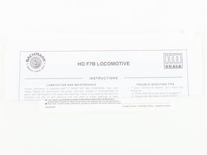 HO Scale Bachmann 63807 DRGW Rio Grande F7B Diesel Locomotive