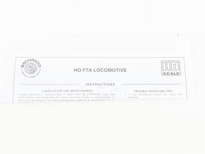 HO Scale Bachmann 63707 DRGW Rio Grande F7A Diesel Locomotive