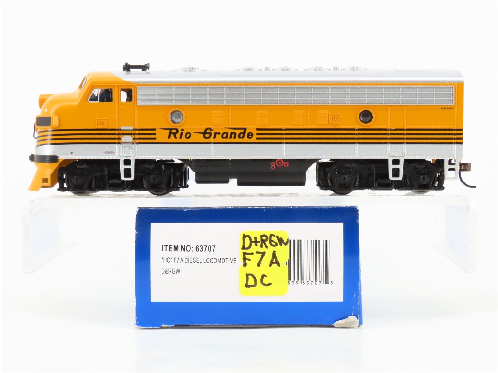 HO Scale Bachmann 63707 DRGW Rio Grande F7A Diesel Locomotive