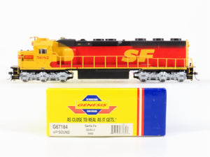 HO Scale Athearn Genesis G67184 ATSF Santa Fe SD45-2 Diesel #5682 wDCC & Sound