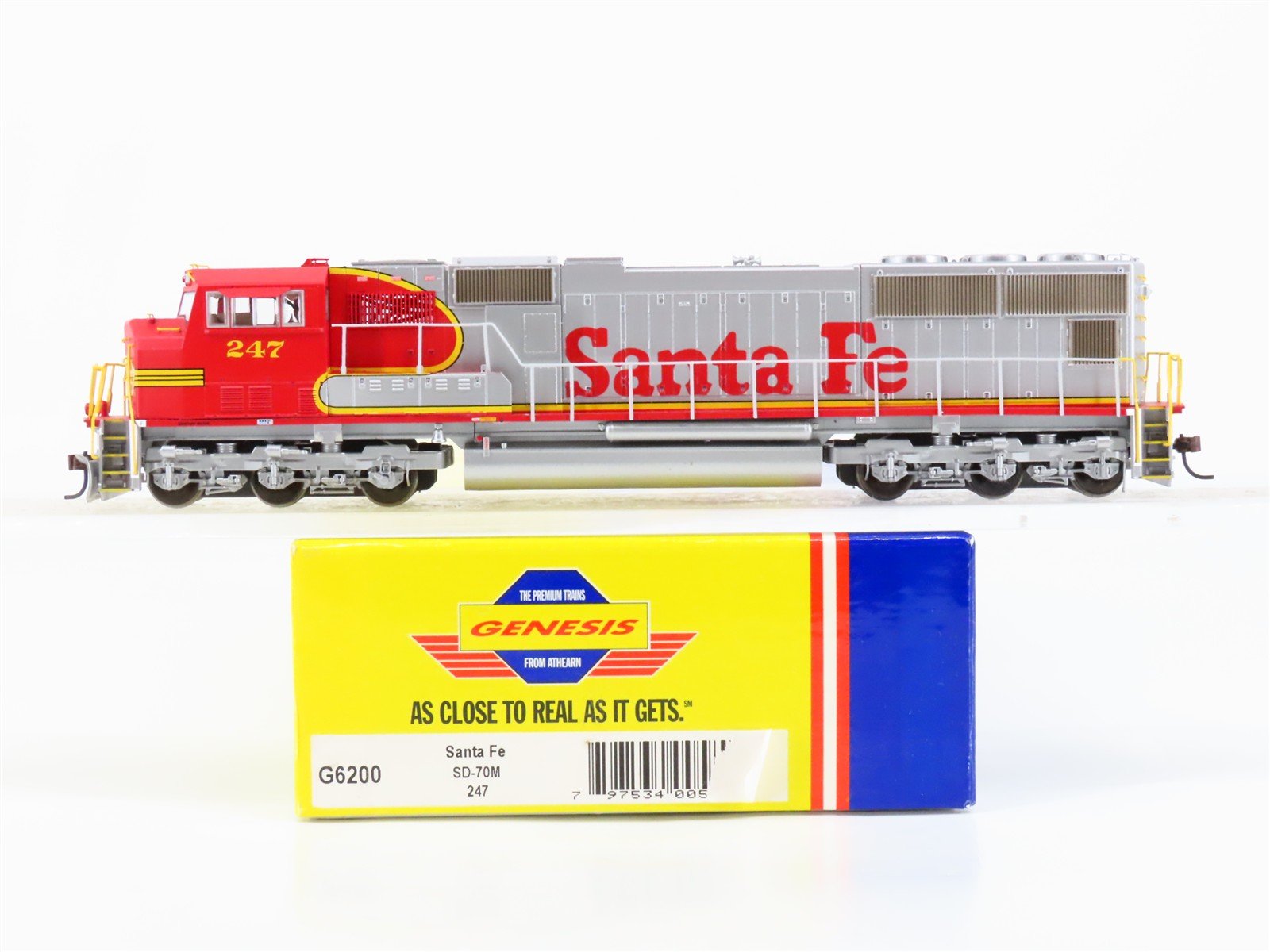 HO Scale Athearn Genesis G6200 ATSF Santa Fe SD70M Diesel Locomotive #247