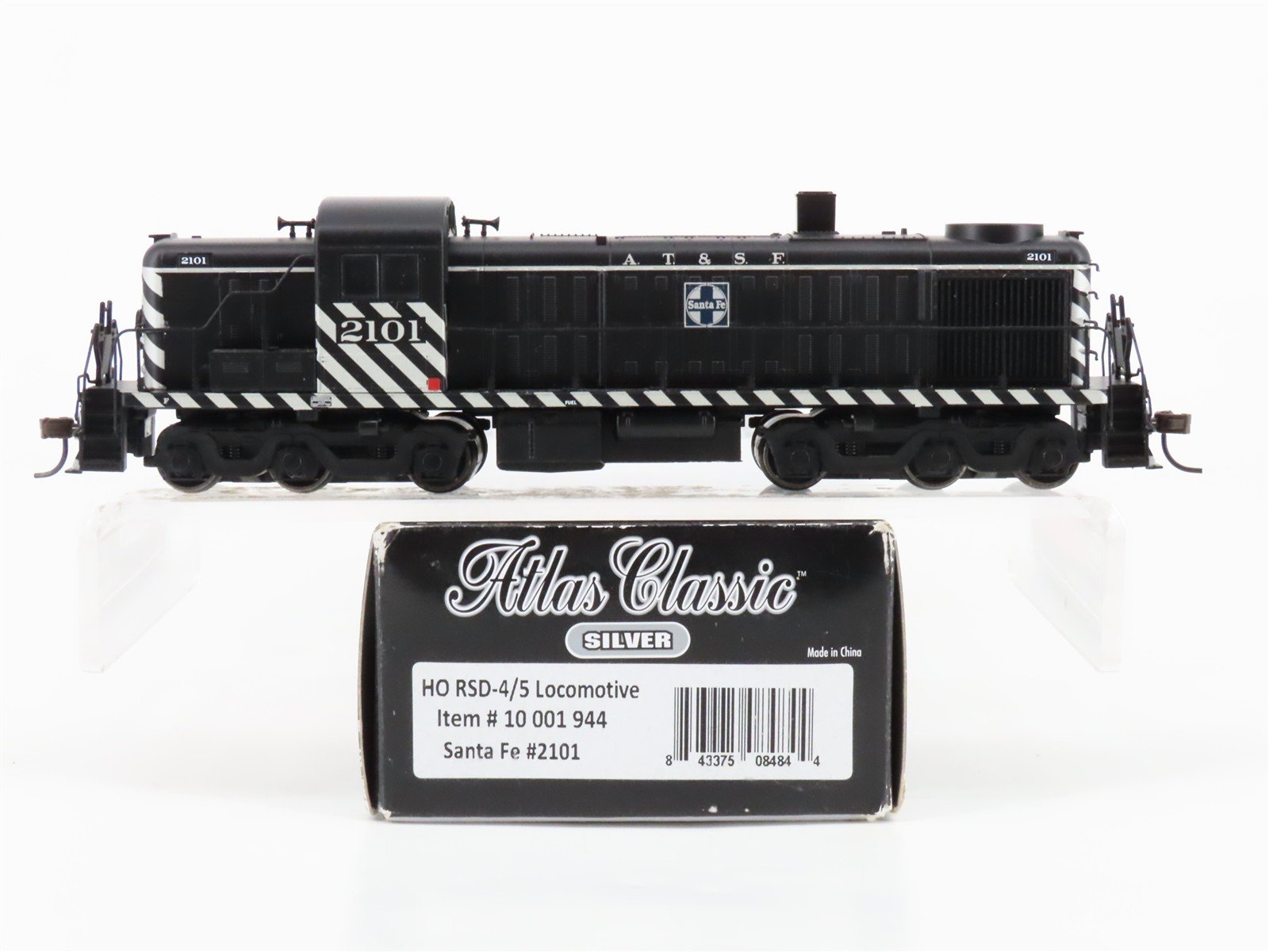 HO Scale Atlas Classic Silver 10001944 ATSF Santa Fe RSD4/5 Diesel Loco #2101