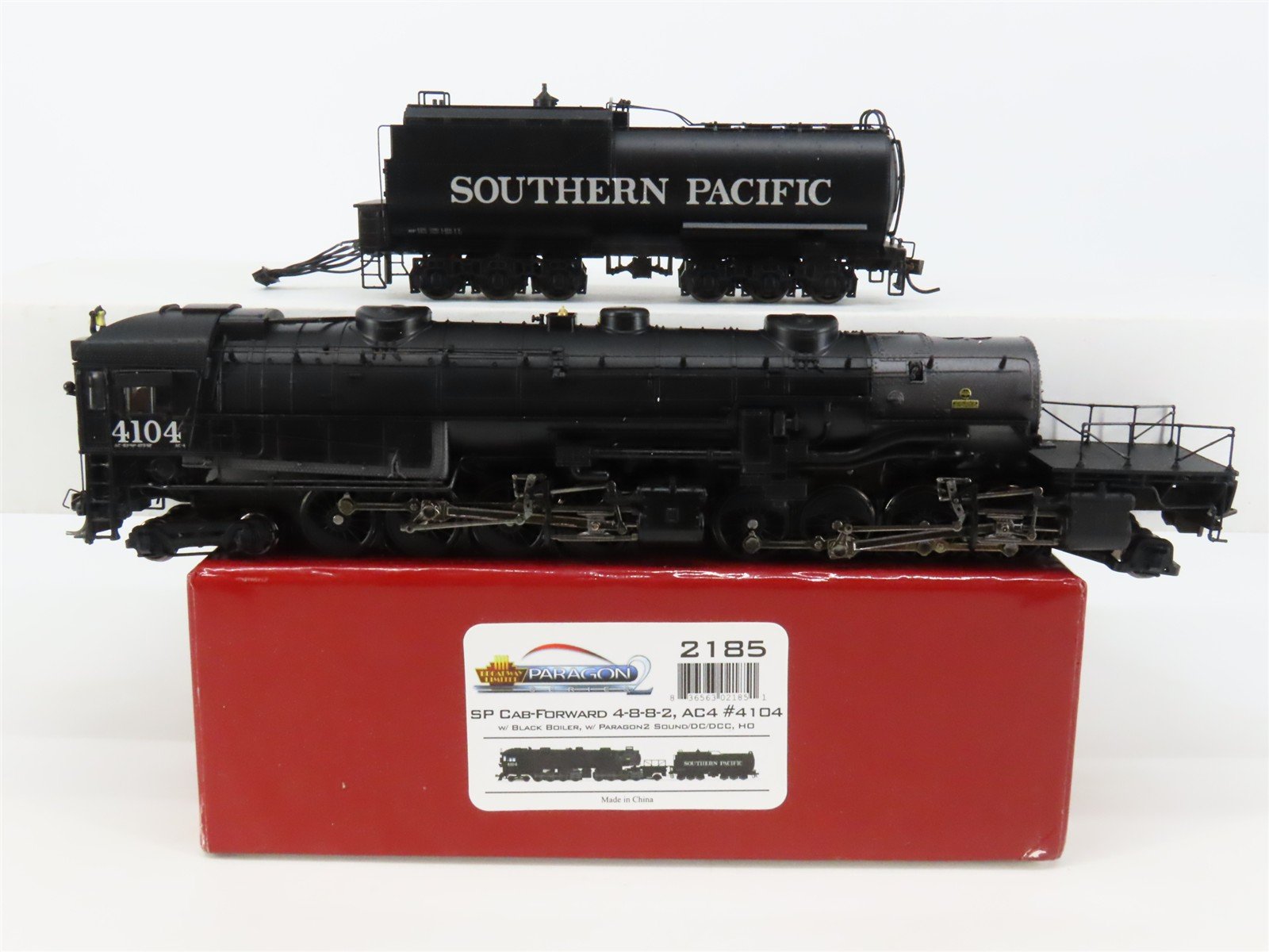 HO Scale Broadway Limited BLI 2185 SP Cab Forward 4-8-8-2 Steam #4104 wParagon2