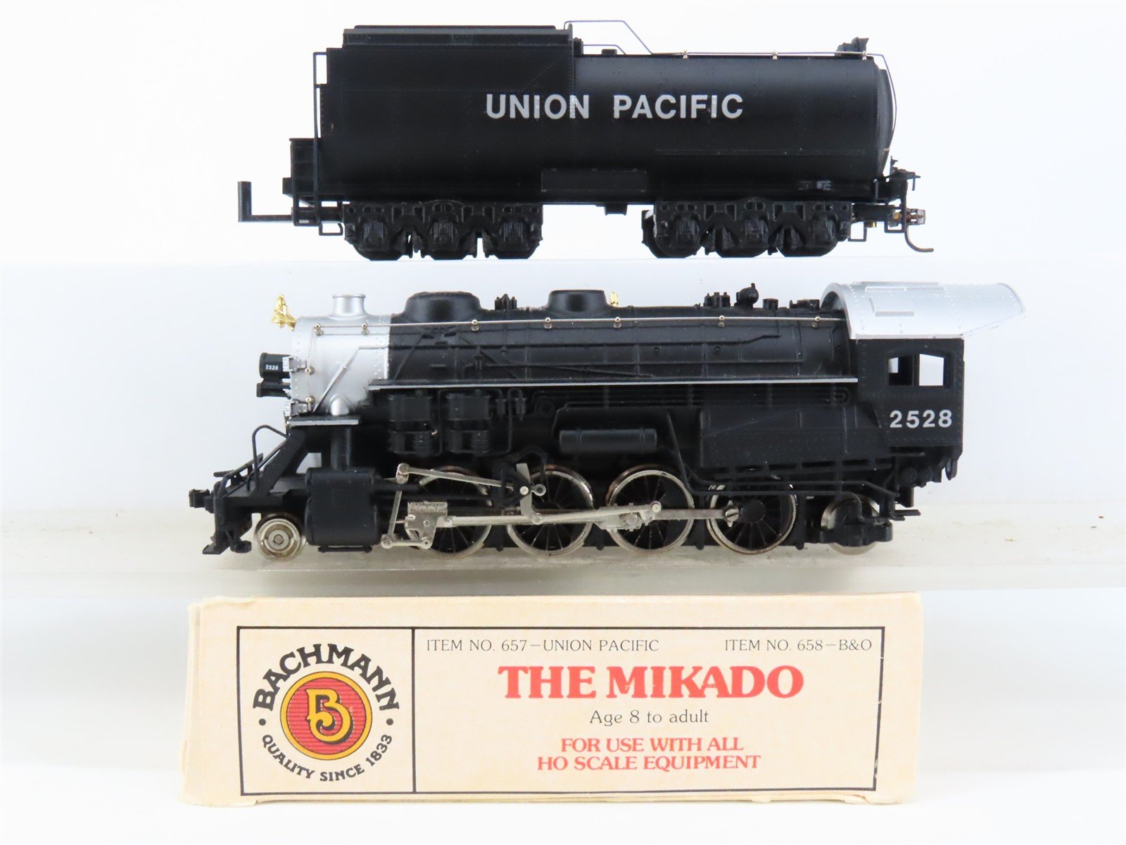 HO Scale Bachmann 657 UP Union Pacific 2-8-2 Steam Locomotive #2528 DOES NOT RUN