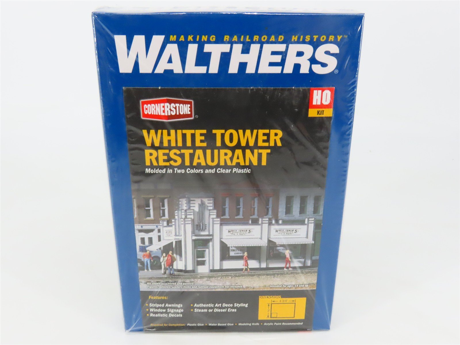 HO Scale Walthers 933-3030 White Tower Restaurant Building Kit