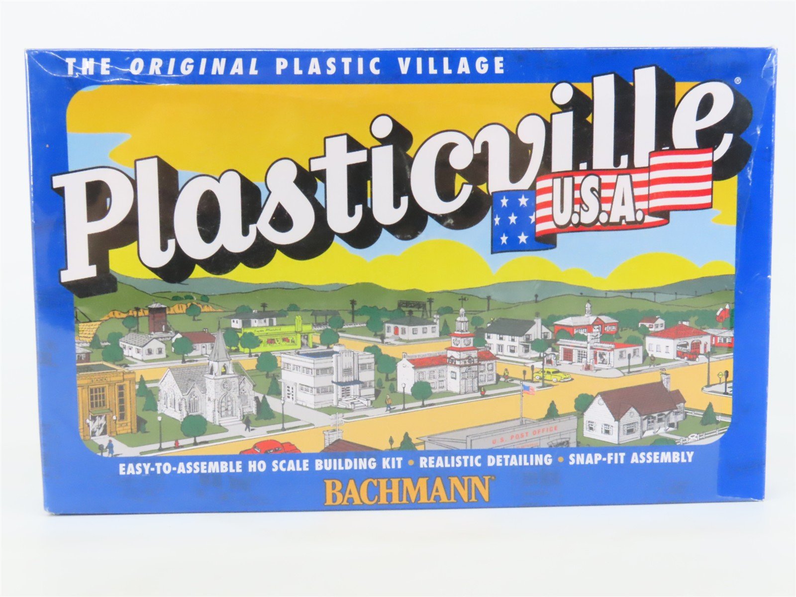 HO Scale Bachmann 44473 Plasticville Truss Bridge w/Light Building Kit