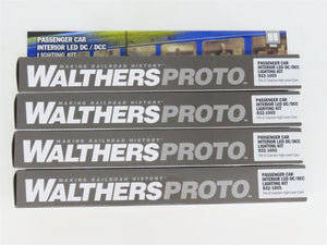 LOT of 4 HO Scale Walthers Proto 932-1055 Passenger Car Interior LED Light Kits
