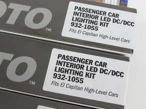 LOT of 4 HO Scale Walthers Proto 932-1055 Passenger Car Interior LED Light Kits