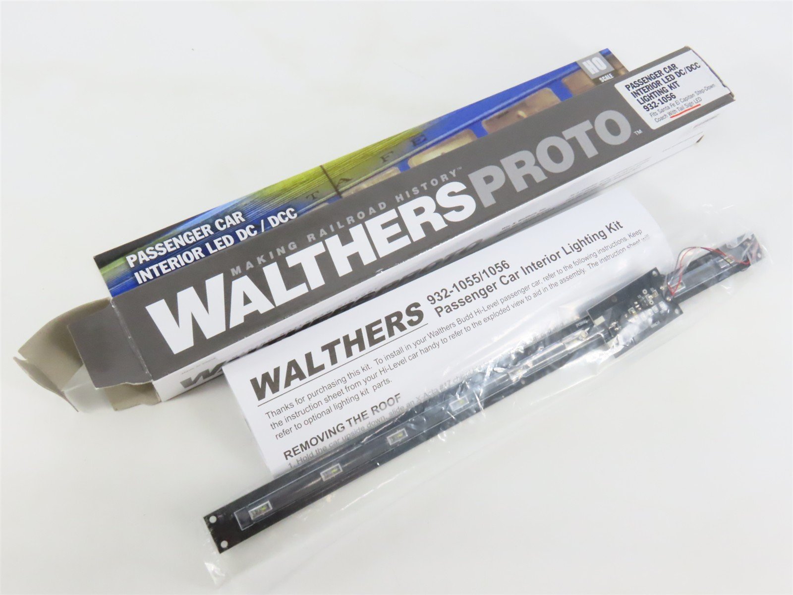 LOT of 2 HO Scale Walthers Proto 932-1056 Passenger Car Interior LED Light Kits