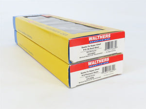 LOT of 2 HO Scale Walthers ATSF Santa Fe Railroad Diner & Dome Passenger Cars