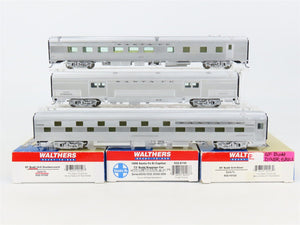 LOT of 3 HO Scale Walthers ATSF Santa Fe Sleeper, Baggage, & Diner Passengers