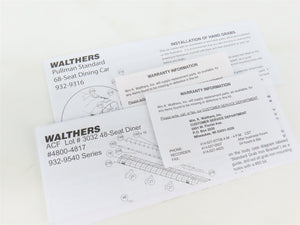 LOT of 3 HO Scale Walthers The Dinner Belle Dome-Coach & Diners Passenger Cars