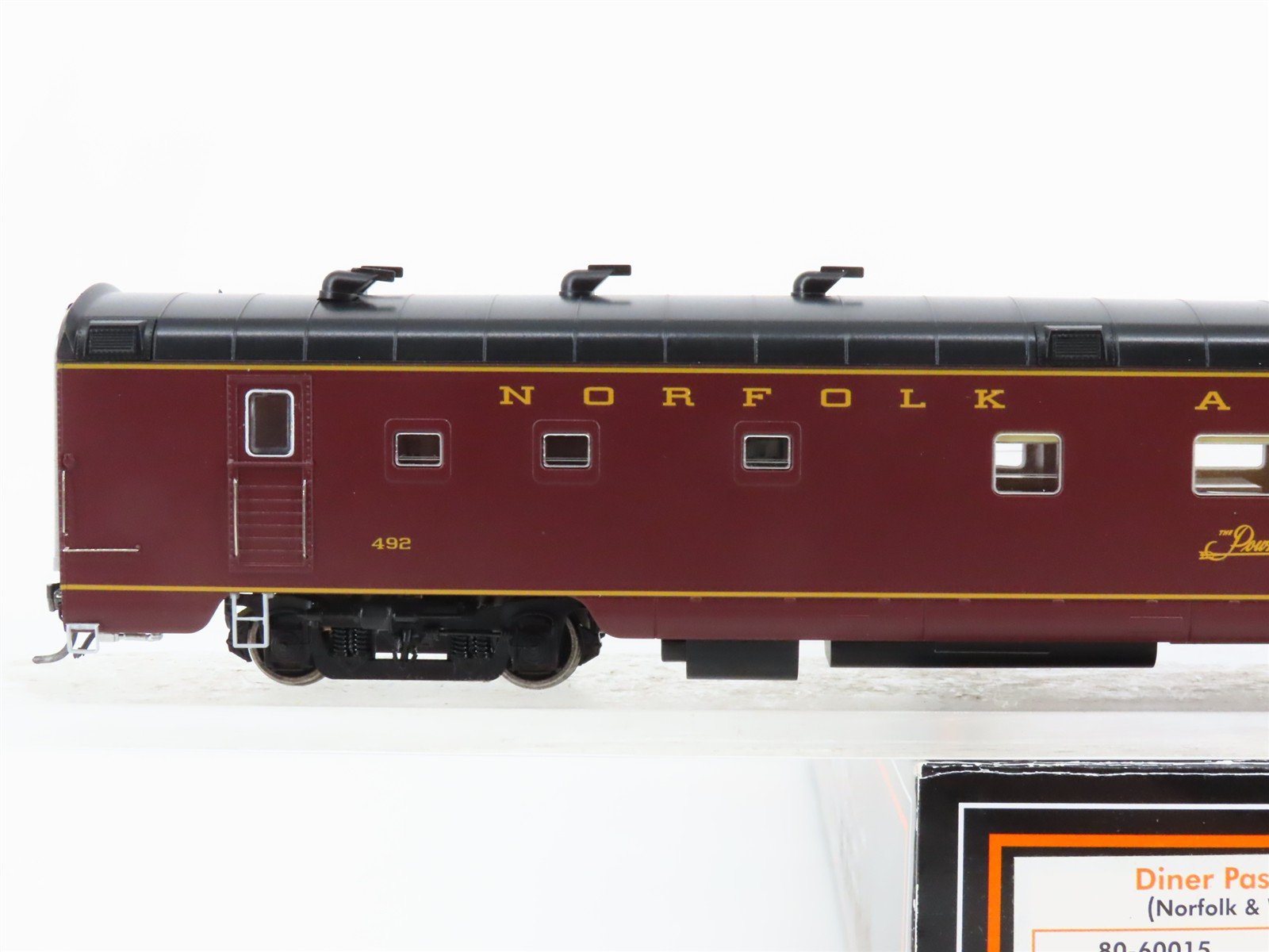 HO Scale MTH 80-60015 N&W Norfolk & Western Powhatan Arrow Diner Passenger #492