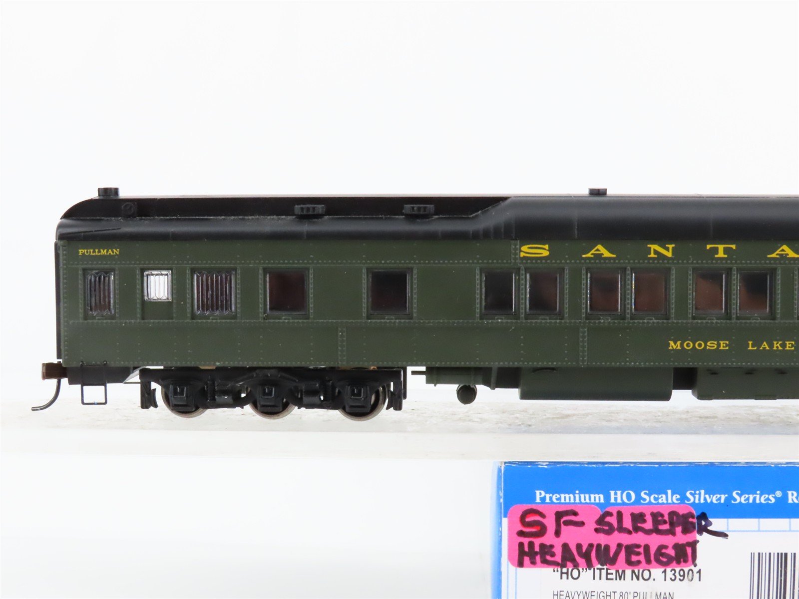 HO Bachmann Silver Series 13901 ATSF Santa Fe Pullman Passenger 