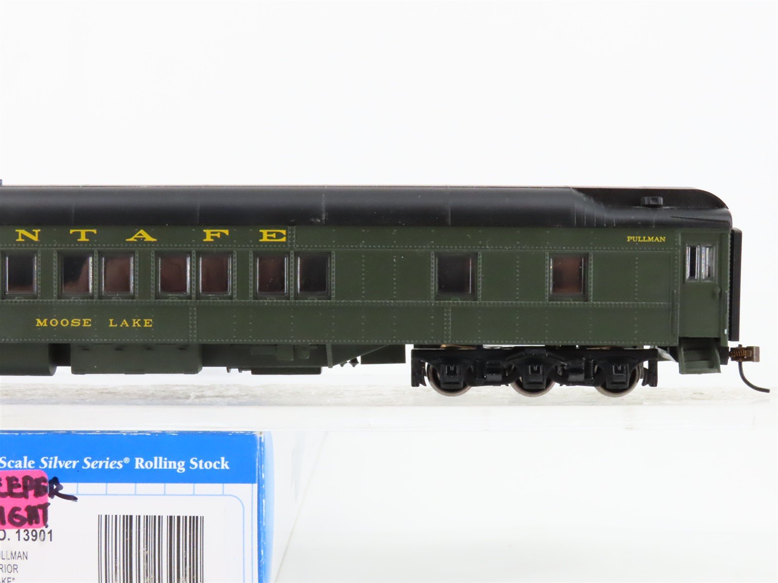 HO Bachmann Silver Series 13901 ATSF Santa Fe Pullman Passenger 