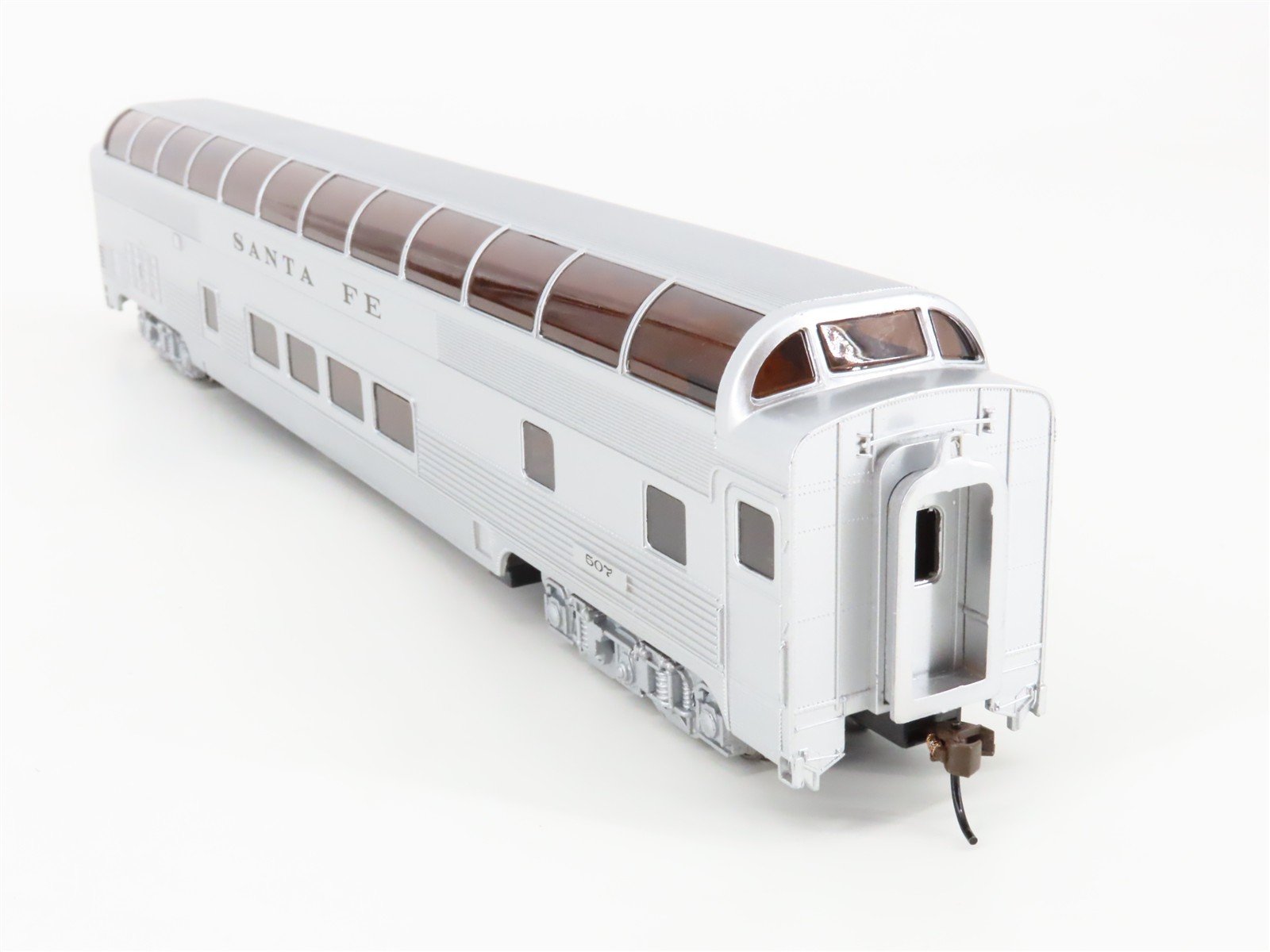 HO Scale Bachmann Silver Series 13002 ATSF Santa Fe Dome Passenger Car #507