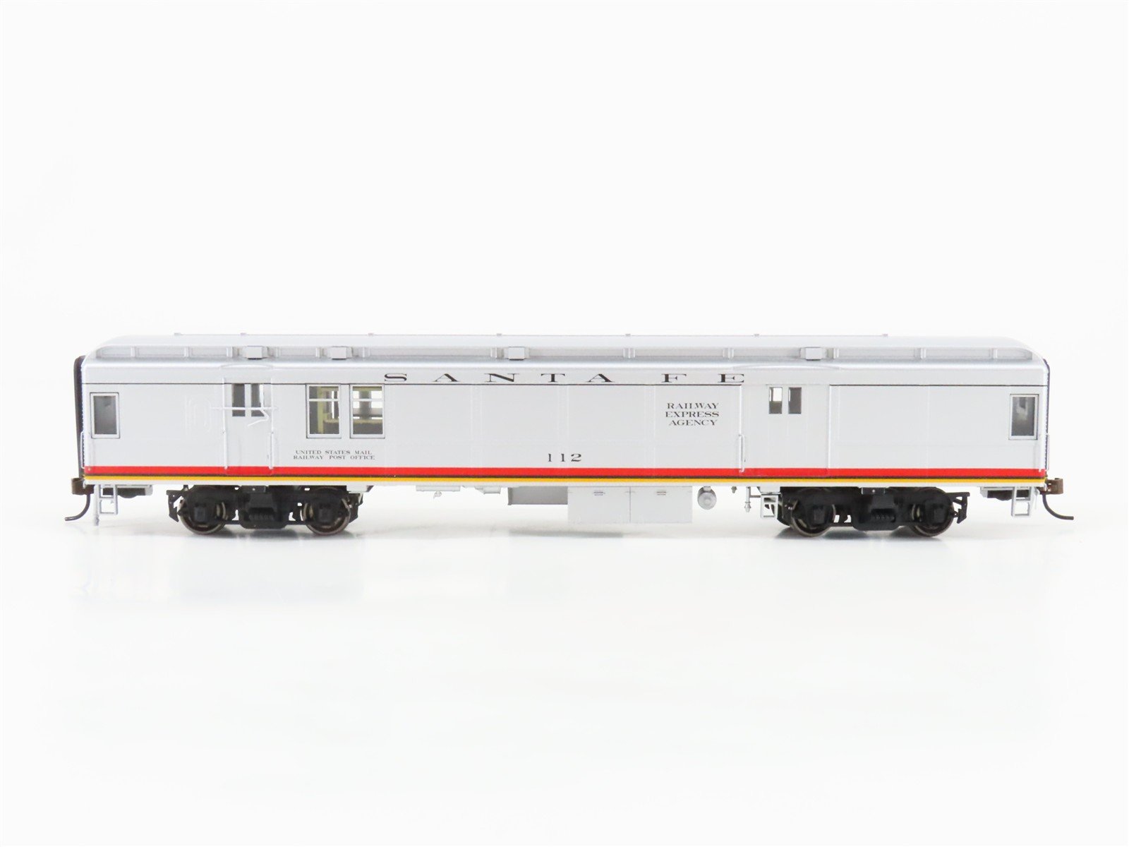 HO Scale Con-Cor ATSF Santa Fe Railroad RPO Passenger Car #112