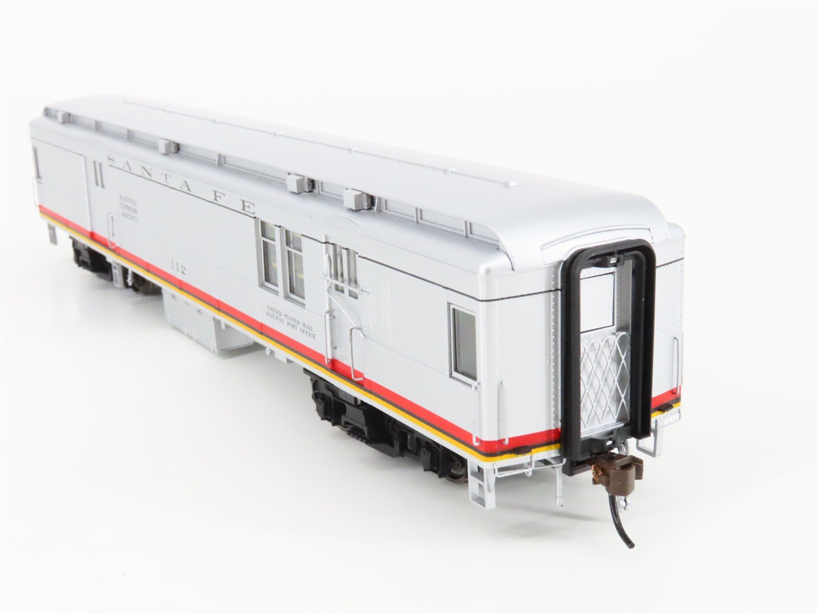HO Scale Con-Cor ATSF Santa Fe Railroad RPO Passenger Car #112