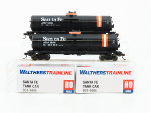LOT of 2 HO Scale Walthers Trainline 931-1444 ATSF Santa Fe Tank Car #98016