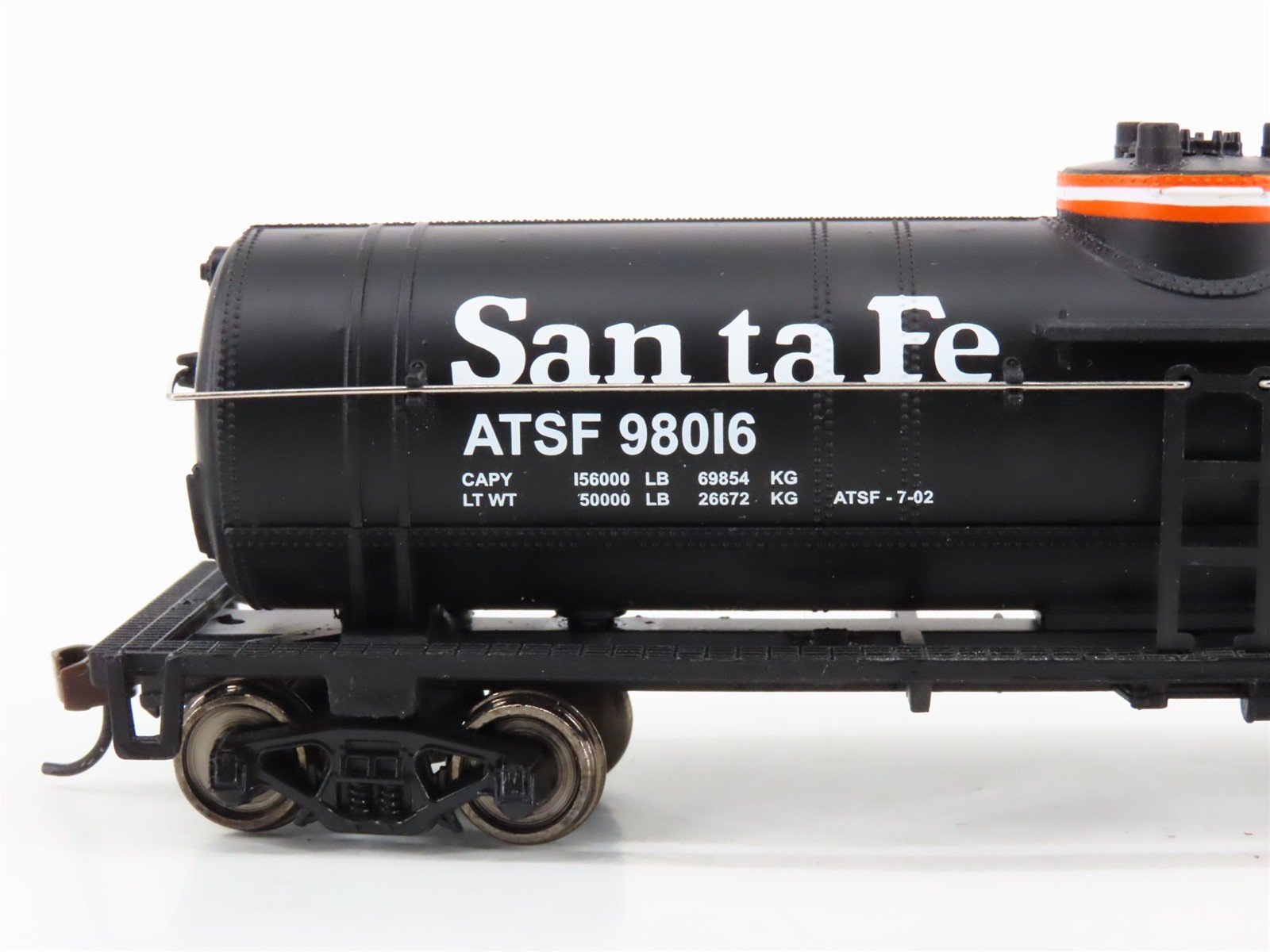 LOT of 2 HO Scale Walthers Trainline 931-1444 ATSF Santa Fe Tank Car #98016