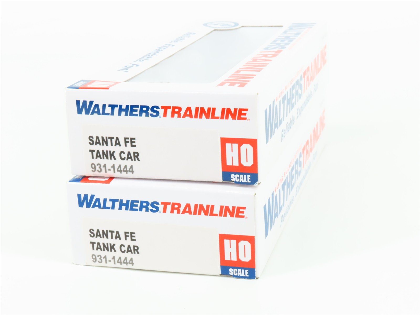 LOT of 2 HO Scale Walthers Trainline 931-1444 ATSF Santa Fe Tank Car #98016