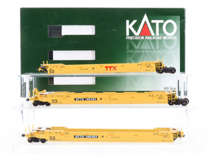 HO Scale KATO 30-9041 DTTX Gunderson MAXI-IV Double Stack Car #765483 3-Unit Set