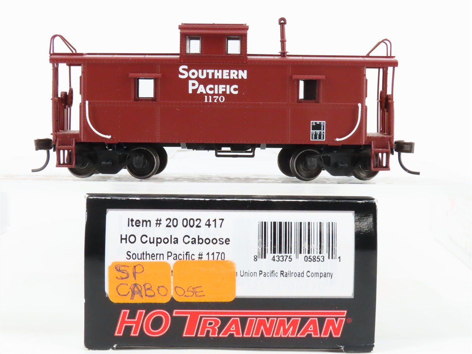 HO Scale Atlas Trainman 20002417 SP Southern Pacific Cupola Caboose #1170