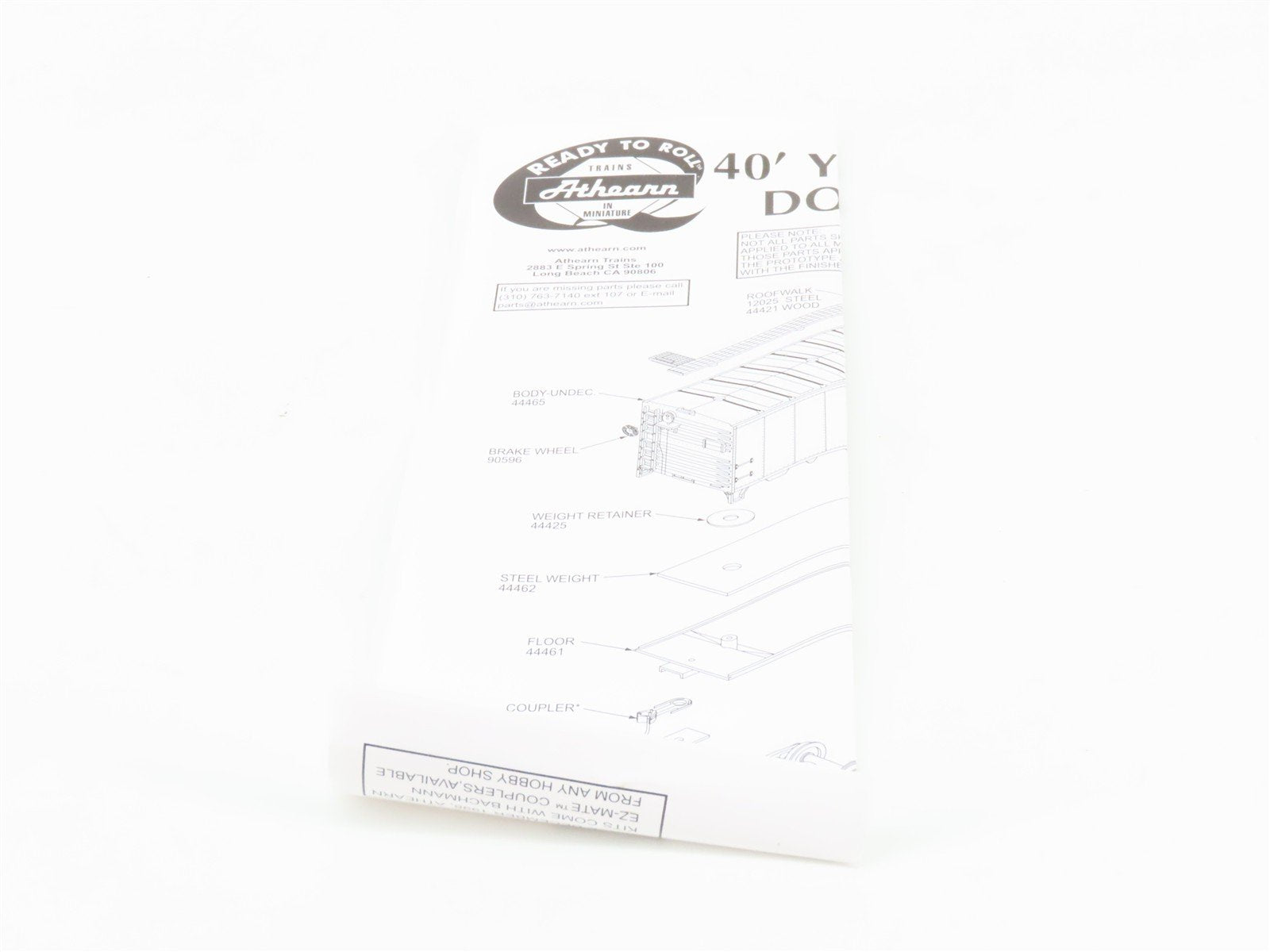 HO Scale Athearn 92298 CN Canadian National 40' Through Baggage Box Car #11072