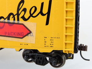 HO Scale Athearn 71327 URTX Bookey Packing Company 40' Steel Reefer #65069