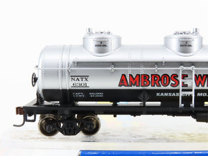 HO Scale Athearn 74454 NATX Ambrose Wine Triple Dome Tank Car #6301