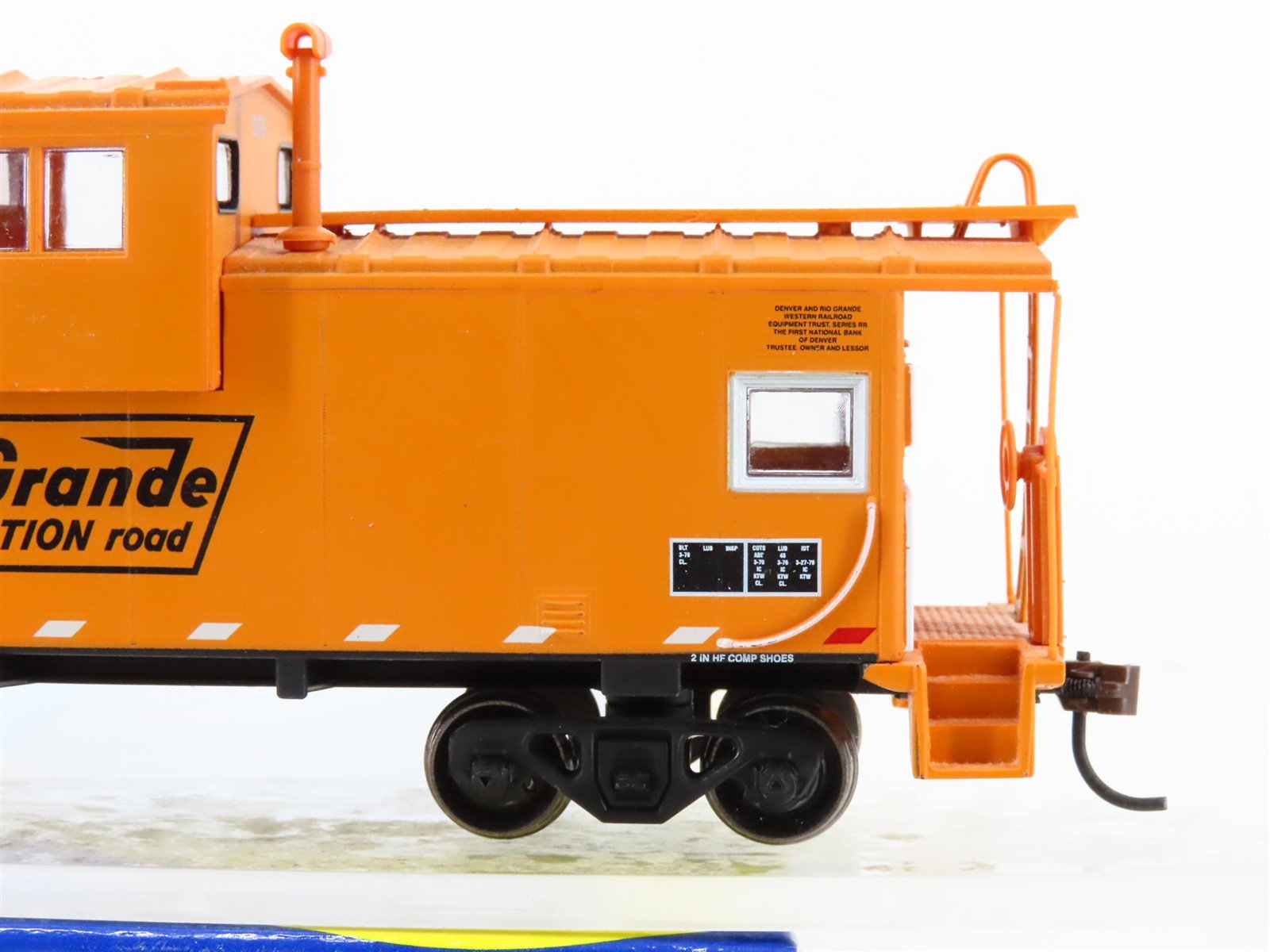 HO Scale Athearn ATH74135 D&RGW Rio Grande Railroad Wide Vision Caboose #01518