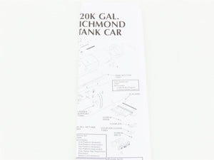 HO Scale Athearn 73901 ATSF Santa Fe Railroad 50' 20,900 Gallon Tank Car #98476