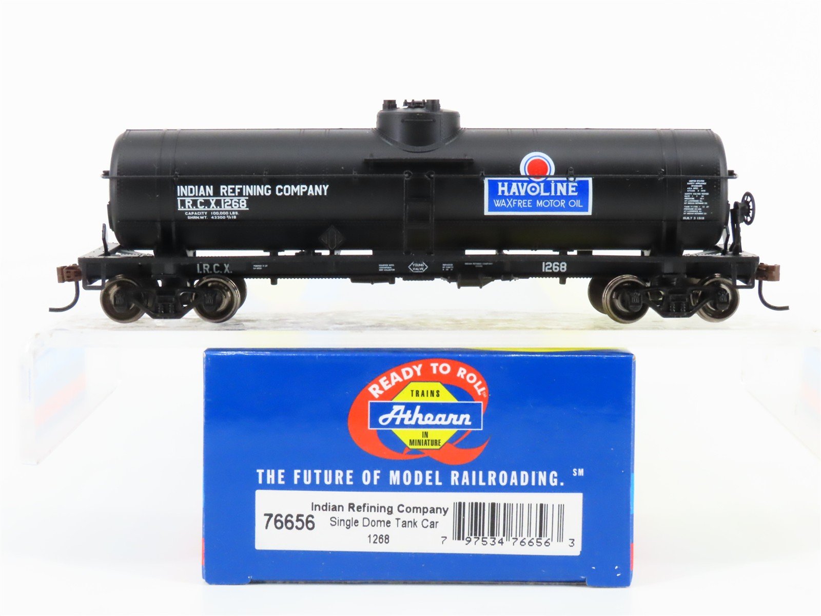 HO Scale Athearn 76656 IRCX Indian Refining Company Single Dome Tank Car #1268