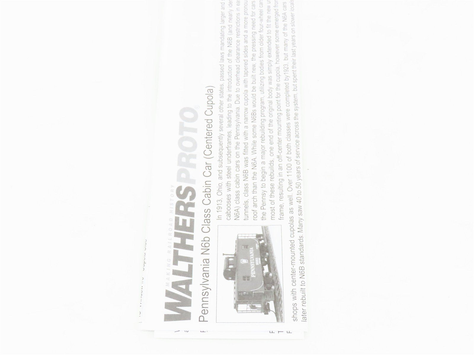 HO Scale Walthers Proto 920-103402 PRR Pennsylvania Railroad Caboose #980774