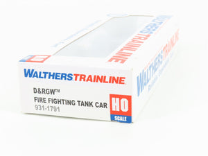 HO Walthers Trainline 931-1791 D&RGW Rio Grande Fire Fighting Tank Car #2946