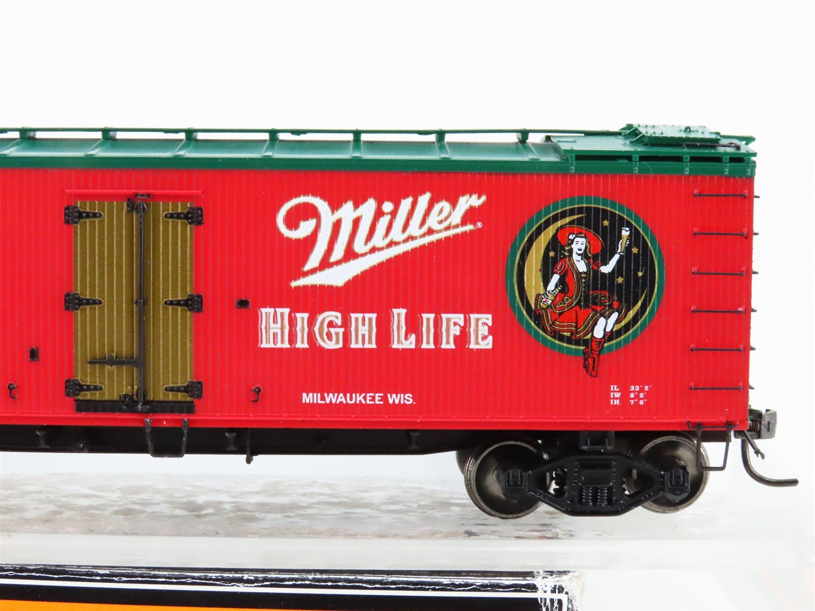 HO Scale MTH 81-94003 URTC Miller High Life Beer Woodside Reefer #2009