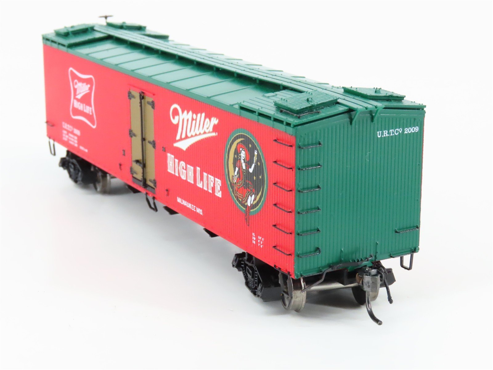 HO Scale MTH 81-94003 URTC Miller High Life Beer Woodside Reefer #2009