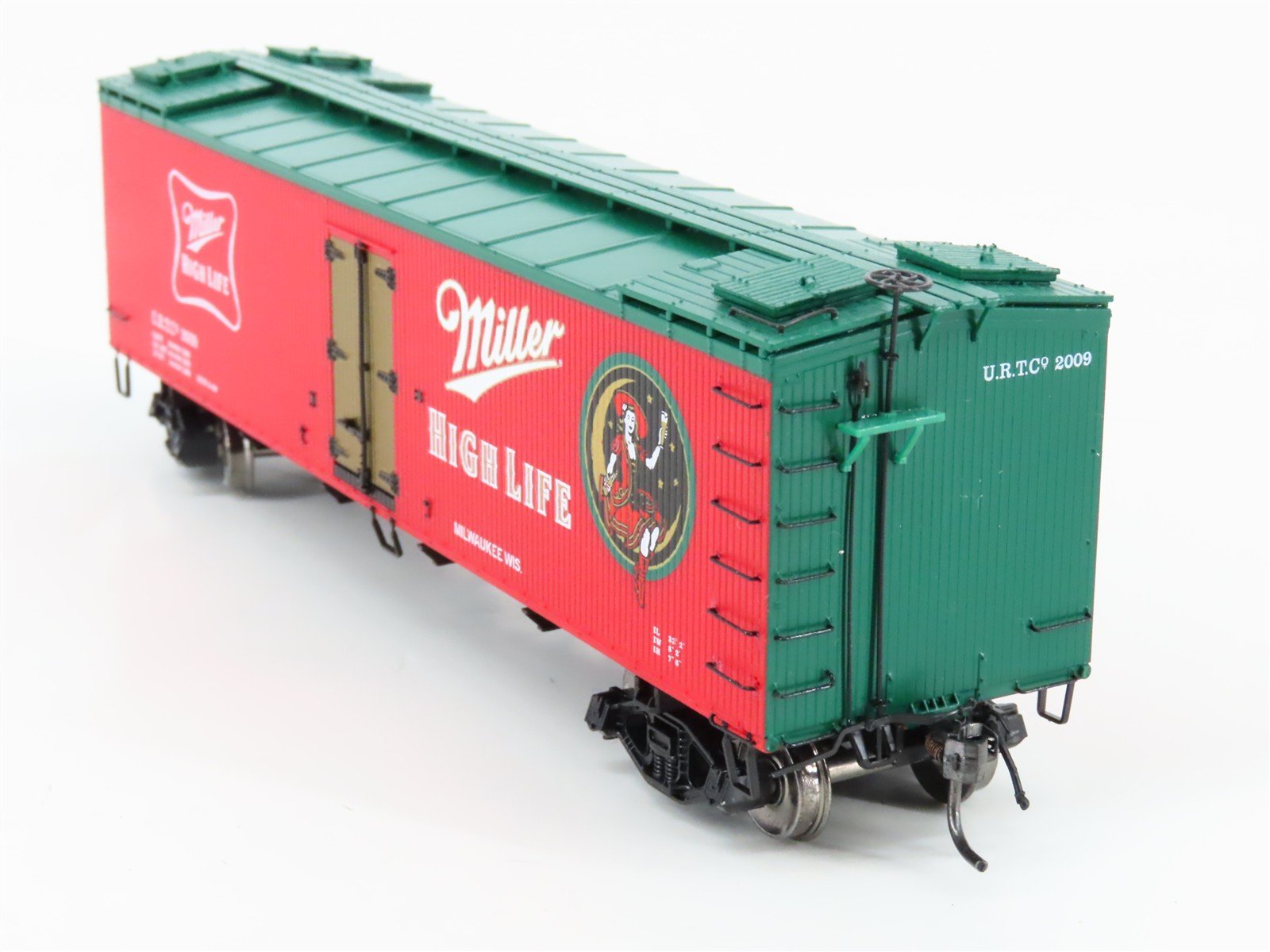 HO Scale MTH 81-94003 URTC Miller High Life Beer Woodside Reefer #2009